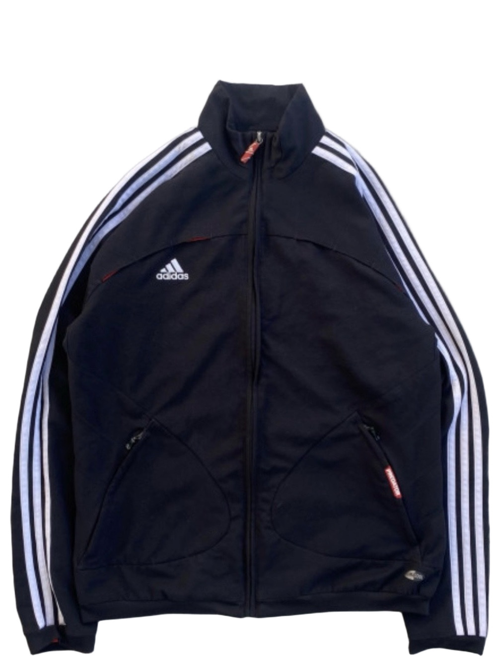 Vintage Adidas Predator Climacool Track Jacket Black Y2K - Men's Medium